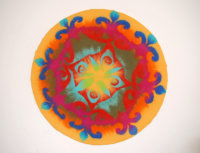 Ornament: Ø ca. 90cm, Merinowolle